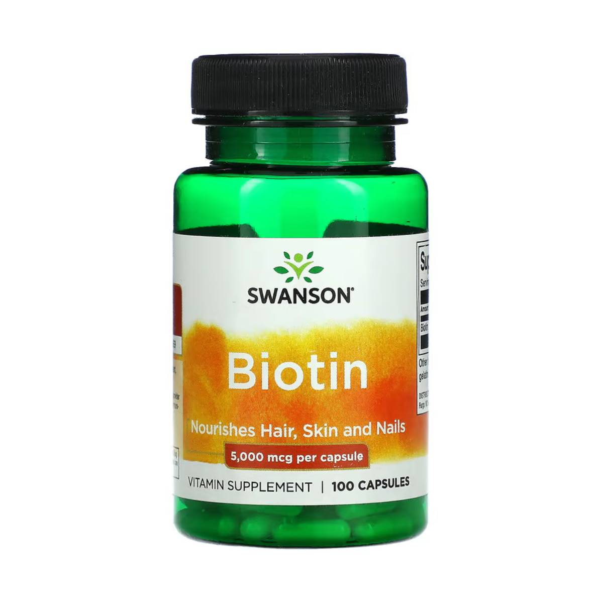 Swanson, Biotina 5000 mcg