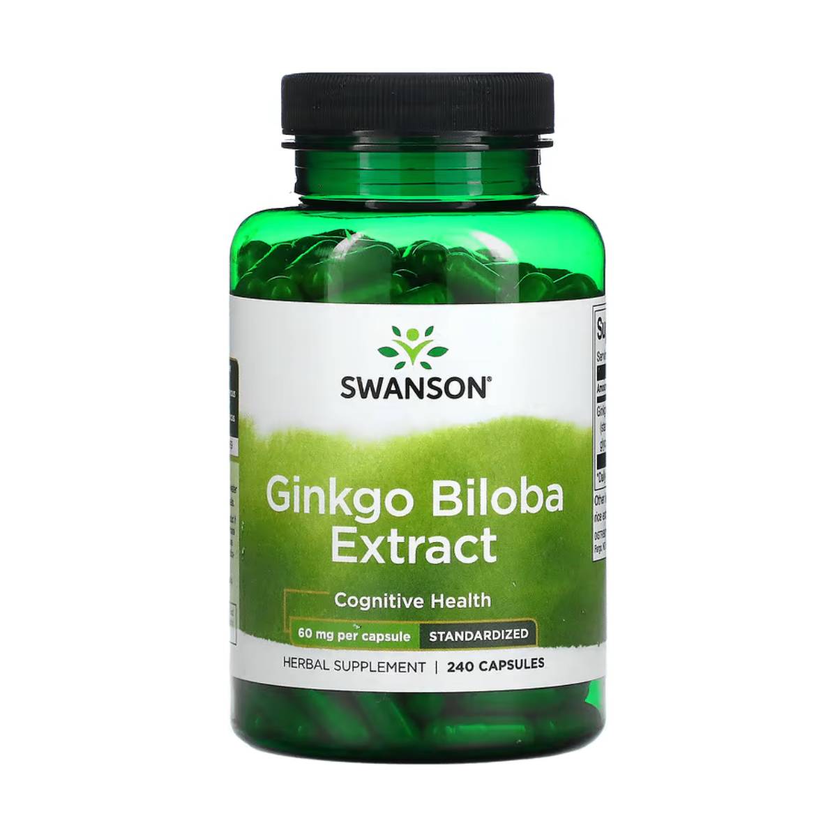 Swanson, Extracto de Ginkgo Biloba 60 mg