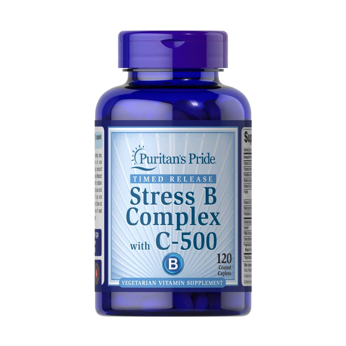 Puritan's Pride, Stress Vitamin B-Complex with Vitamin C-500 Timed Release