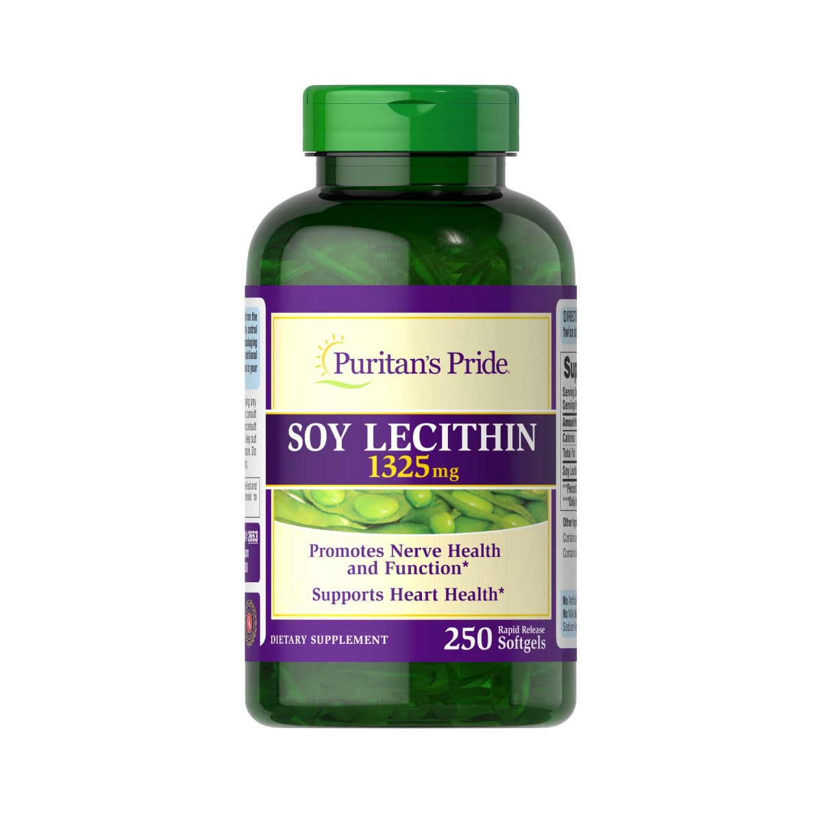 Puritans Pride, Lecitina de soja 1325 mg