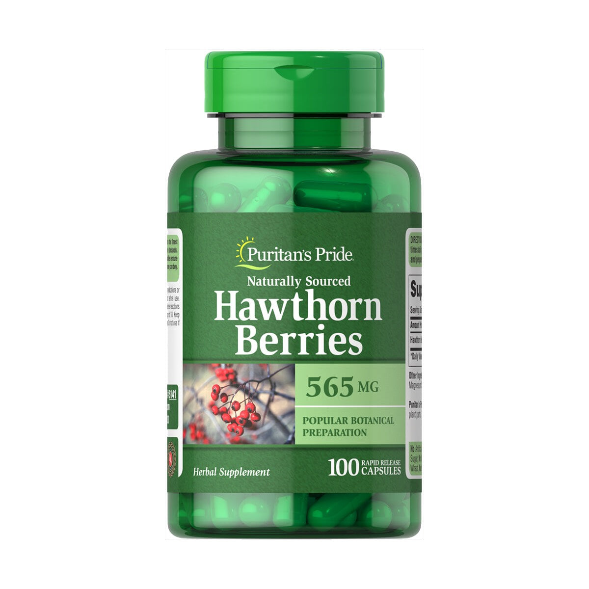 Puritan's Pride, Hawthorn Berries 565 mg