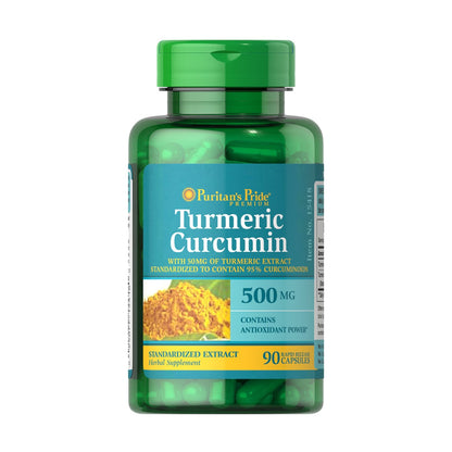 Puritans Pride, Curcumina de curcuma 500 mg