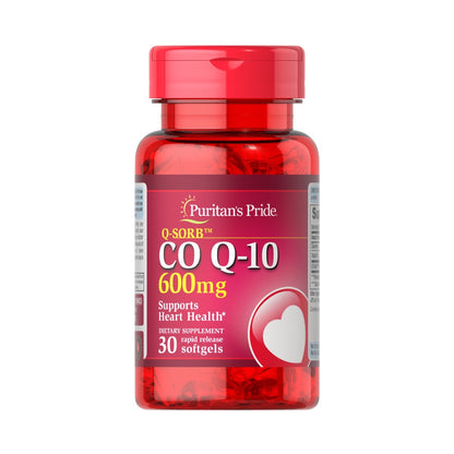 Puritan's Pride, Q-SORB CO Q-10 600 mg | Puritans Pride, Q-SORB CO Q-10 600 mg | COQ10 | COQ 10 | COQ-10 |CO Q 10