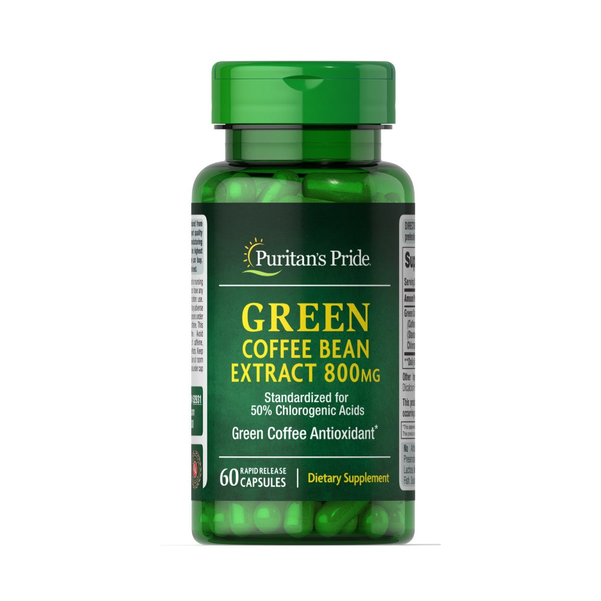 Puritan's Pride, Green Coffee Bean Extract 800 mg